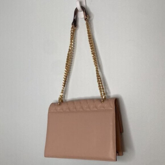 Aldo Pink Quilted Faux Leather Purse With Gold Hardware - Picture 6 of 15